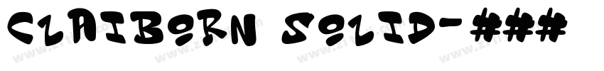 claiborn solid字体转换